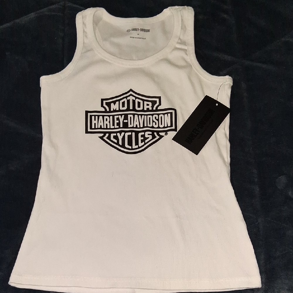 Harley-Davidson White Tank Top